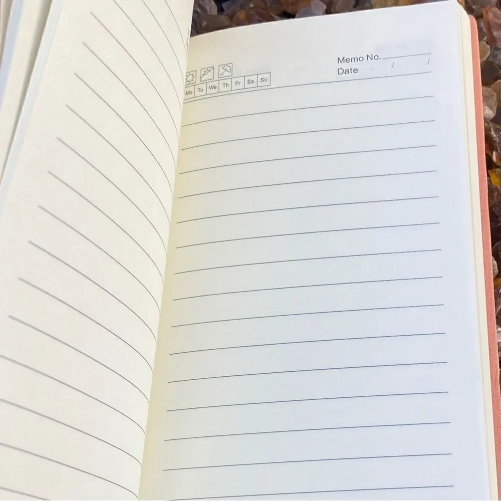 Upcycled Burberry Nova Check Plaid Heart Red Notebook Daily Planner